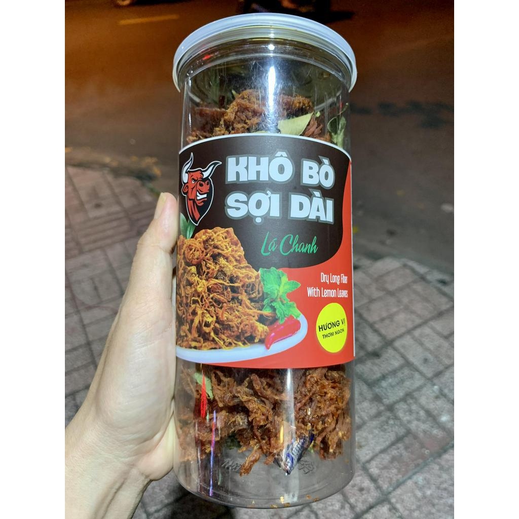 Khô Bò Sợi Lá Chanh 300g Ăn Vặt 492