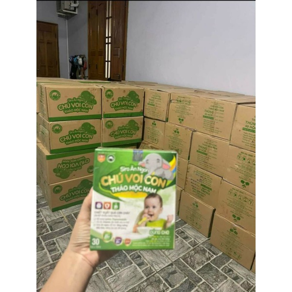 Combo 2h siro ăn ngon chú voi con thảo mộc nam, hàng chính hãng