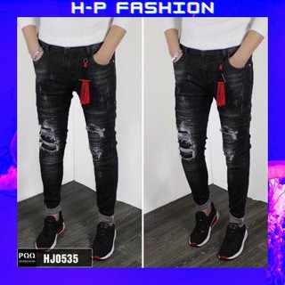 Quần Jean Nam Rách 🔵 𝐅𝐑𝐄𝐄 𝐒𝐇𝐈𝐏 🔵 Quần Bò Nam Đẹp Co Giãn Hàng Quảng Châu Hpfashion - Qjnhp077