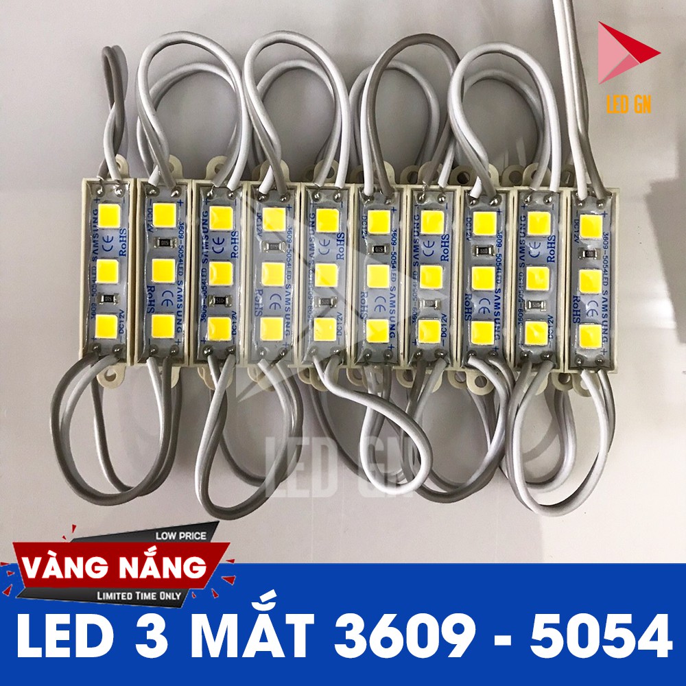 LED Hắt 3 Bóng 3609 - Chip LED 5054 [ VỈ 20 thanh ] 5.0