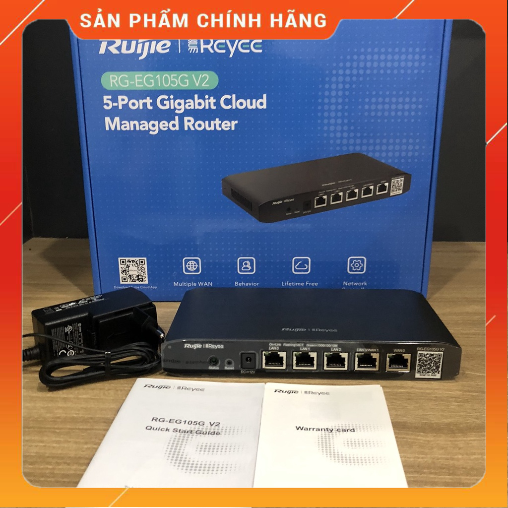 Router cân bằng tải RUIJIE RG-EG105G V2 - Bảo hành 36 tháng - Hàng chính hãng