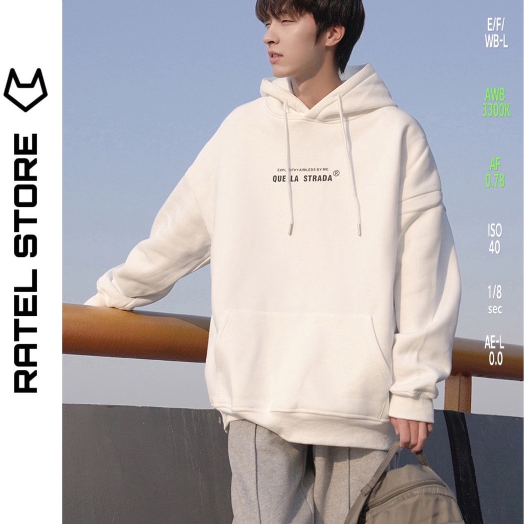Áo Hoodie Local Brand Nỉ Bông Nam Nữ QUELLA BY ME Unisex Form Rộng