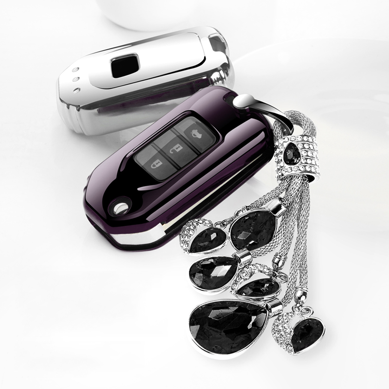 Móc Khóa Đính Đá Pha Lê Lấp Lánh Thời Trang