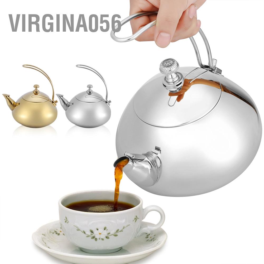 Virgina056 Classical 1.5L Stainless Steel Teapot Induction Cooker Teakettle Fast Water Heating Boiling Pot
