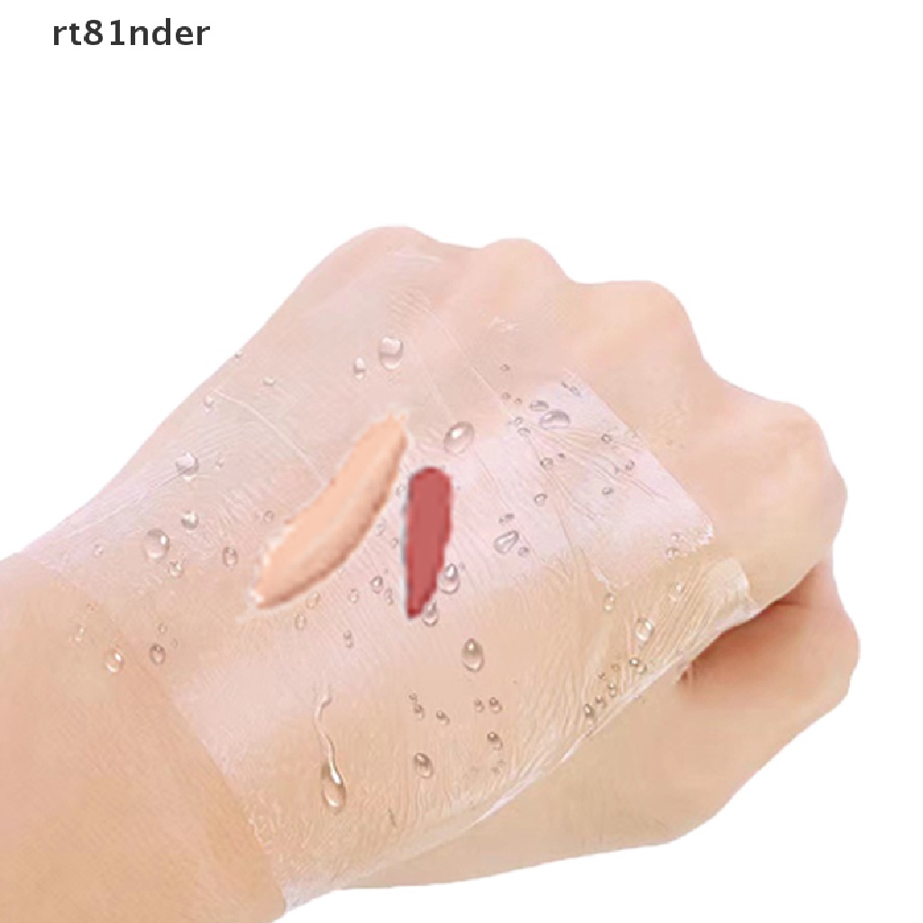 [Hàng mới về] Set 10 tấm màng PU giữ phấn trang điểm trên tay dùng một lần hỗ trợ pha trộn