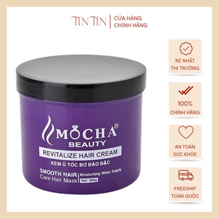 Kem ủ tóc phục hồi siêu mượt Bơ Đào Mocha 500ml, tóc đẹp chuẩn salon ngay tại nhà