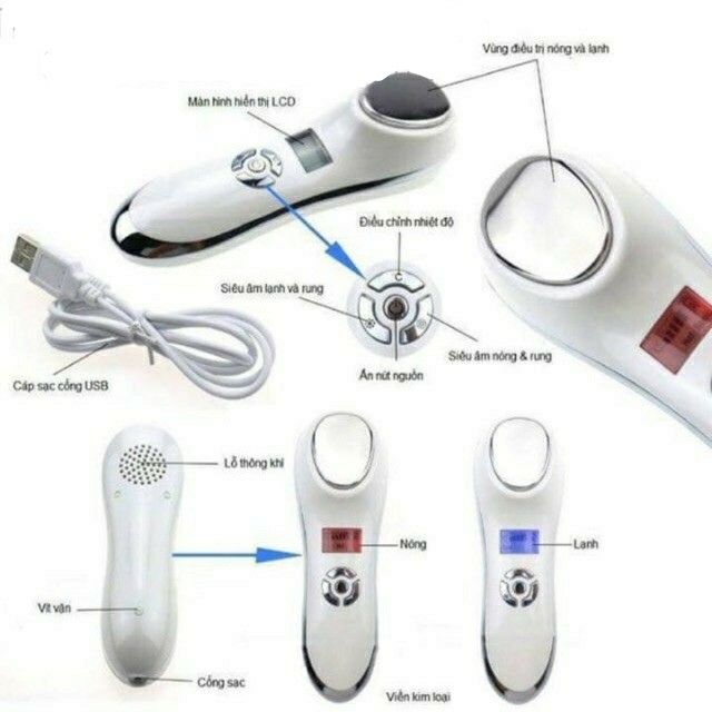 🔥🔥MÁY MASSAGE MẶT ĐIỆN DI DƯỠNG CHẤT NÓNG LẠNH | BigBuy360 - bigbuy360.vn