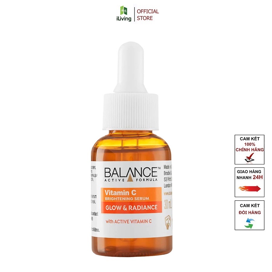 Serum trắng da, mờ thâm Balance Active Formula Vitamin C Brightening 30ml ILIVING-BALSRVTMC30