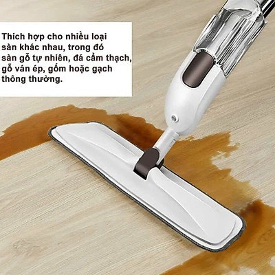 Cây Lau Nhà Phun Sương Chổi Lau Nhà Thông Minh Có Đầu Xoay 360 Độ Tiện Dụng