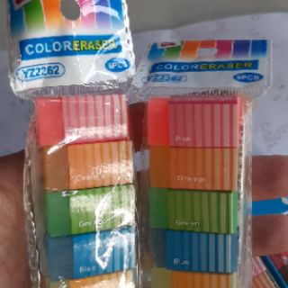 6 cục gôm, tẩy mầu