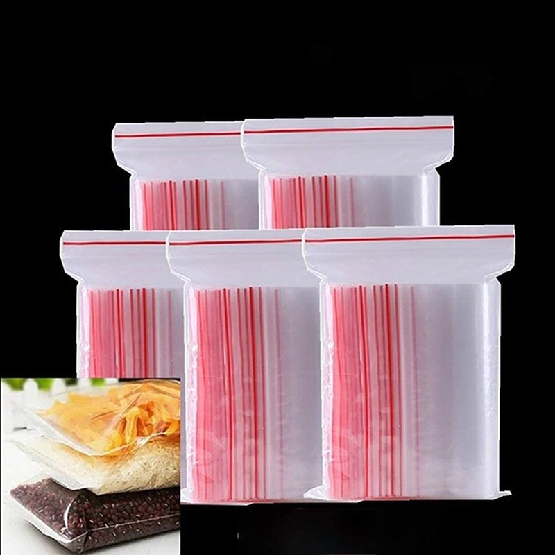 Set 100 túi Zipper đựng đồ đa dụng chất lượng cao