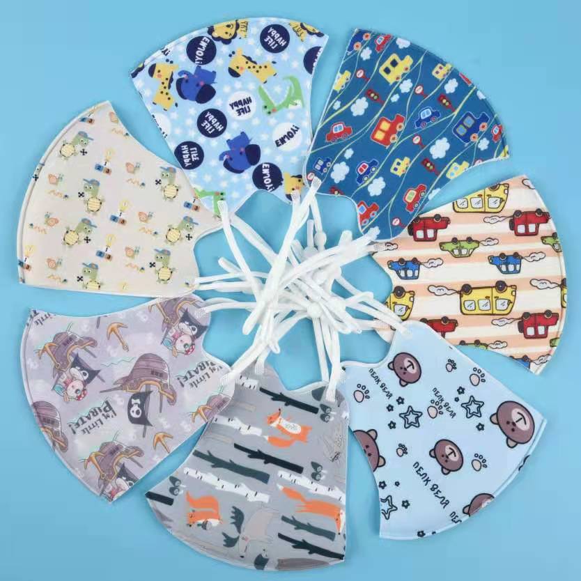 Khẩu Trang Cotton Lụa Lạnh Có Thể Tái Sử Dụng Cho Trẻ Em
