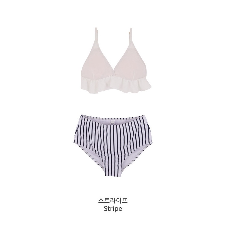 Bikini hai mảnh kiểu hai dây bèo dưới ngực quần lưng cao - M066 - Mermaid