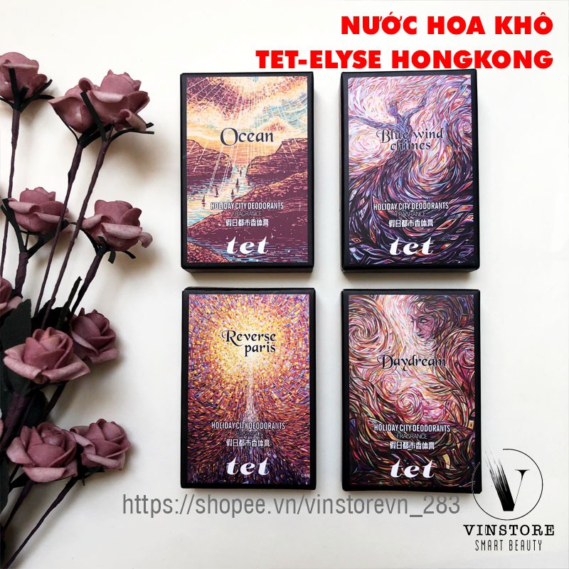 Nước hoa khô TET- Elyse HongKong, nước hoa sáp khô (4 mùi thơm tinh tế- hạn sử dụng 5 năm-Hỗ trợ PHÍ SHIP với đơn >50K)) | BigBuy360 - bigbuy360.vn