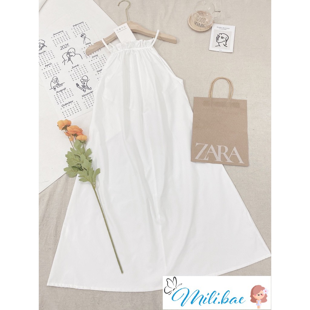 Váy Nữ, Váy Maxi Đi Biển, Váy Yếm Khoét Lưng Dáng Suông Siêu Xinh Mili Bae Store(có ảnh cận chất thật) | BigBuy360 - bigbuy360.vn