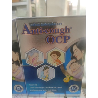 Anti cough. miếng dán giảm ho hộp 10 miếng
