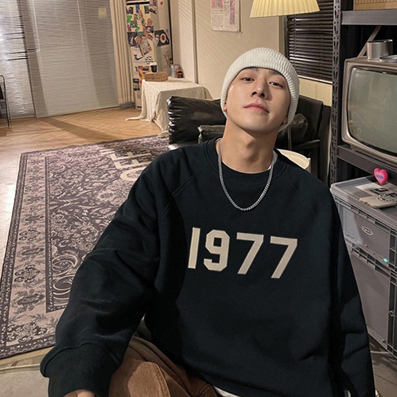 Áo SWEATER In 1977 Nỉ Ngoại , Phong Cách UNISEX Fom Rộng - Lịch Sự Thoải Mái Thấm Hút Mồ Hôi Mùa Đông 2022