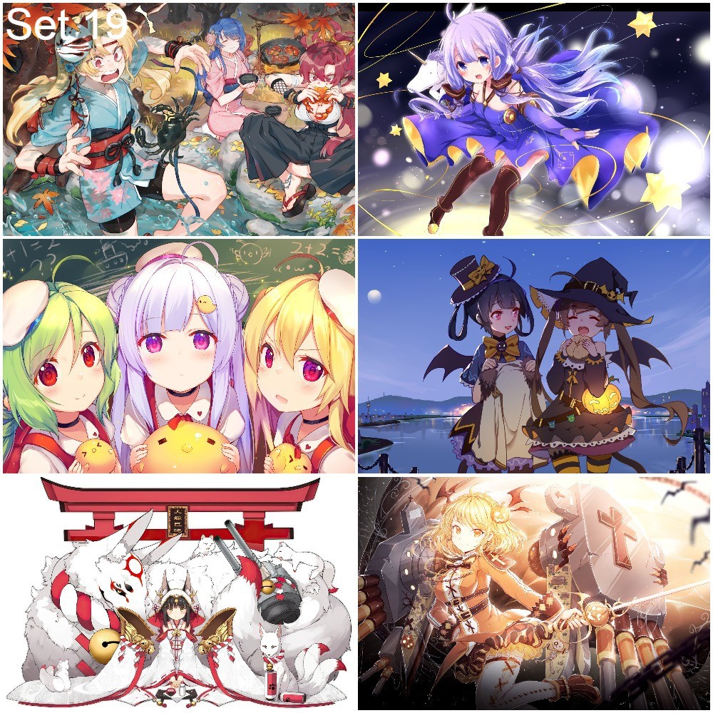 Bộ 6 Poster game Azur Lane   - A3,A4,A5
