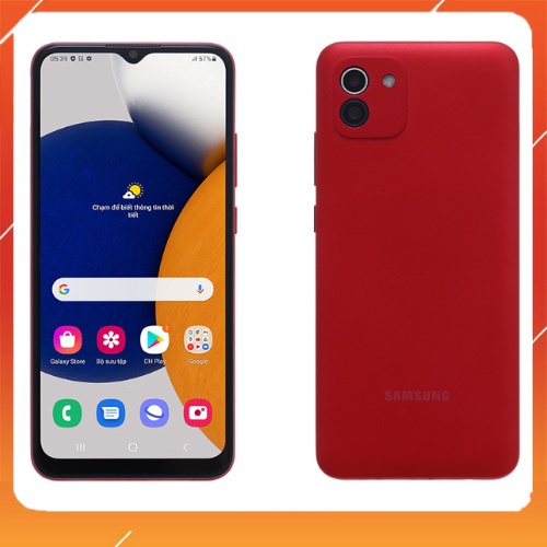 Điện thoại Samsung Galaxy A03 RAM 4GB, Bộ nhớ trong 64G, Màn hình PLS LCD 6.5" HD+ (Màu đỏ) có bảo hành.