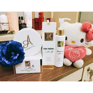 Bộ đôi tắm trắng body a cosmetics