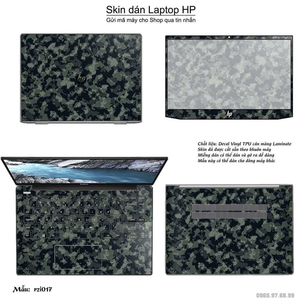 Skin dán Laptop HP in hình rằn ri nhiều mẫu 3 (inbox mã máy cho Shop)