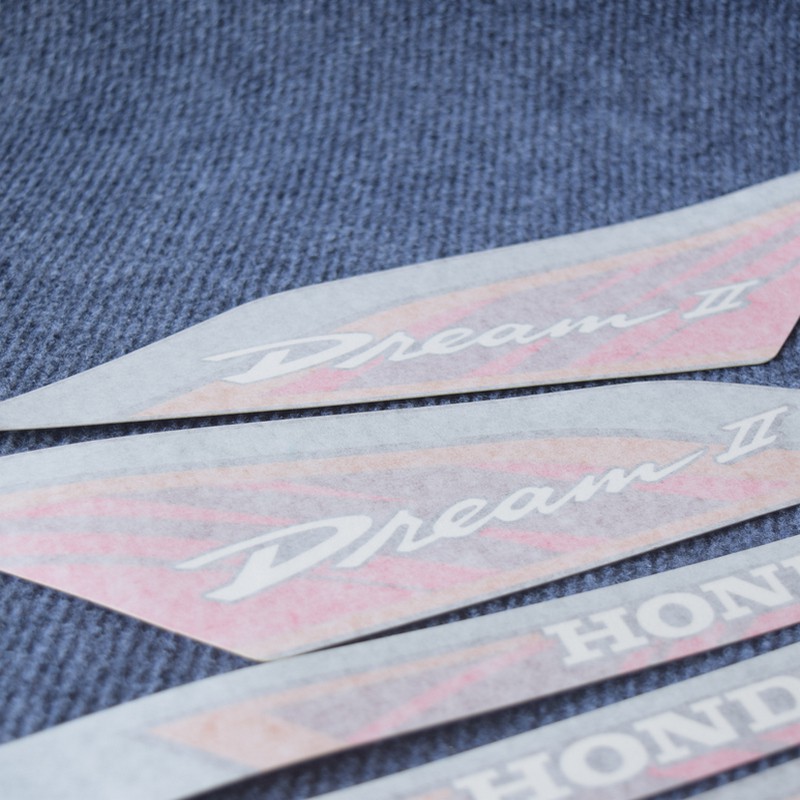 [CỰC RẺ]  Tem rời full xe cho DREAM 2 hàng như zin - nâu đỏ