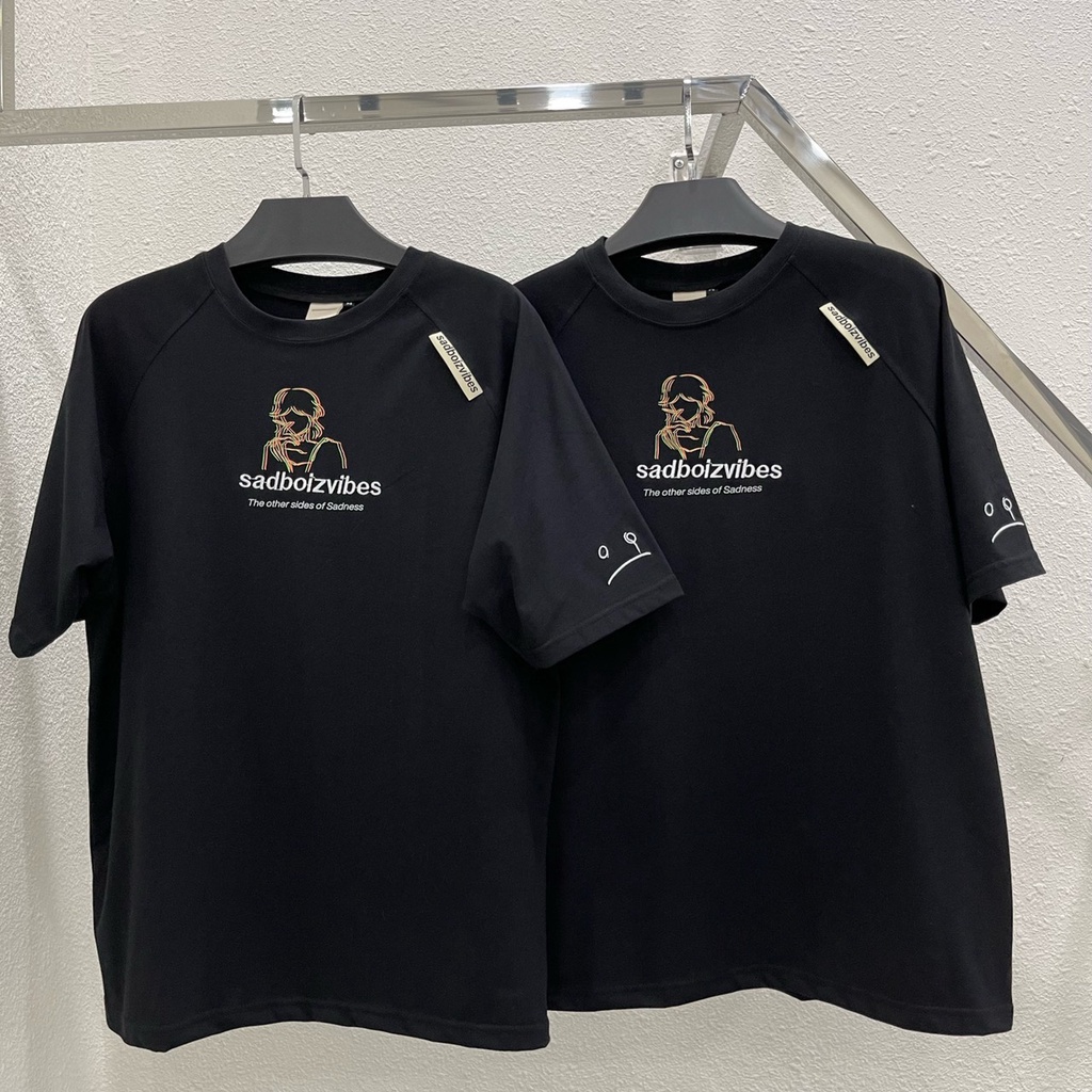 Áo thun Tee Sadboiz Sadgur PORTRAIT Nam nữ Full tag Unisex phong cách Ulzzang - Gin Store