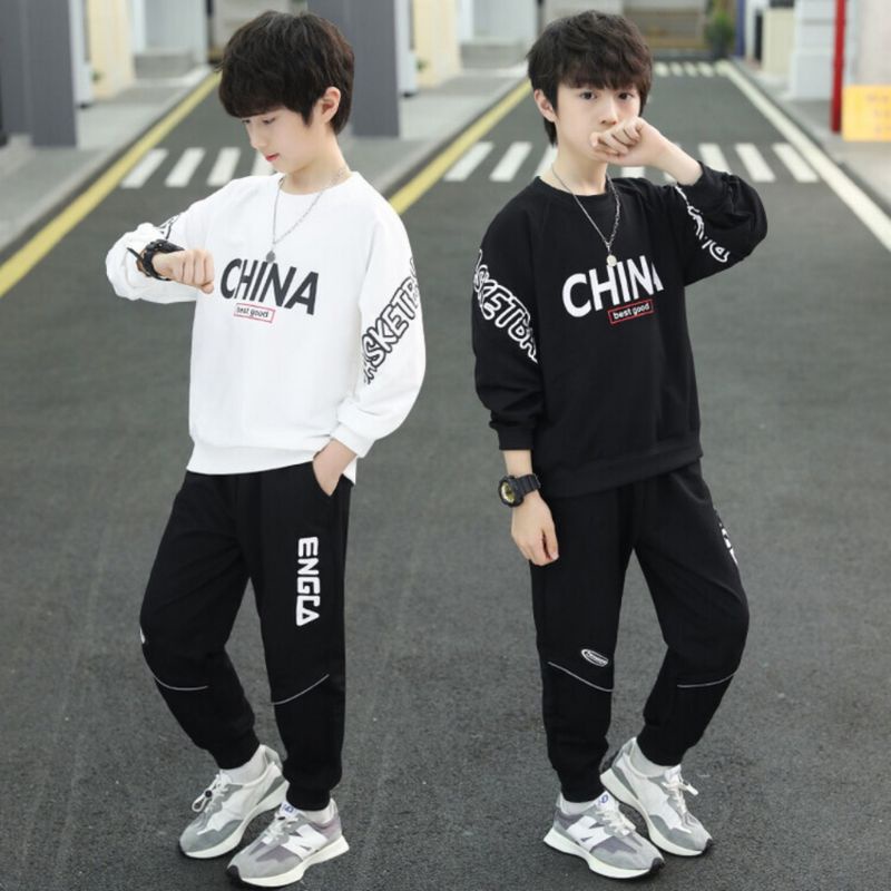 Bộ Quần áo thời trang Thu Đông dành cho bé trai 14-45kg(4-14 tuổi) mẫu ChiNA.hàng may kỹ chất vải đẹp