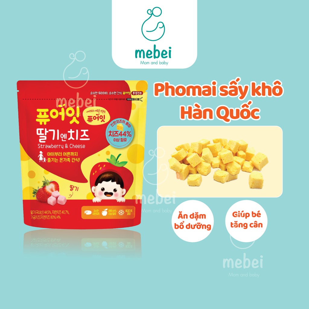 Dâu tây sấy khô phô mai - Hàn quốc