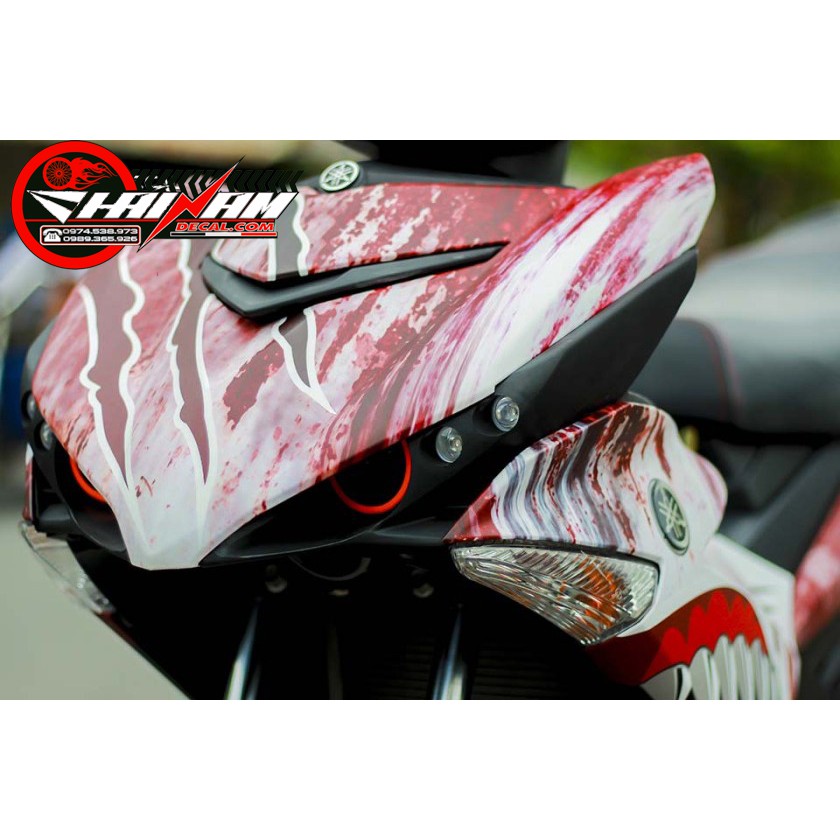 Tem nhám cá mập sắt gỉ cho Exciter 150cc