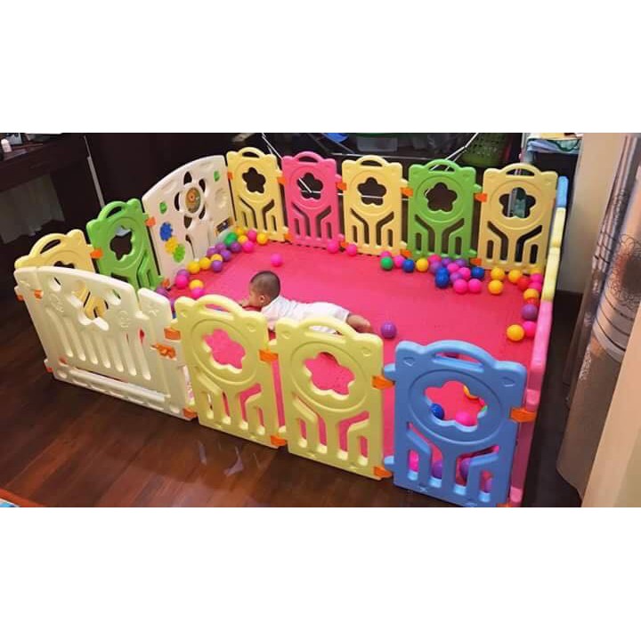 Quây Cũi Nhựa Bộ 12 , 14 , 16 Miếng ( Tương Ứng với các kích thước 1,2mx1,6m . 1,6mx1,6m , 1,6mx2m )