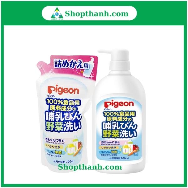 Nước Rửa Bình Sữa Pigeon Nhật Bản Dung Tích 800ml