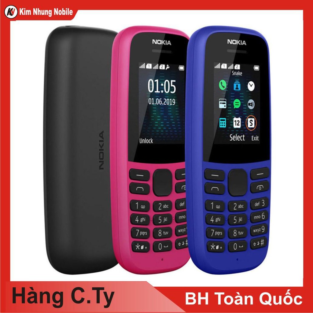 Điện Thoại Nokia 105 1 Sim 2019 - Hàng Chính Hãng