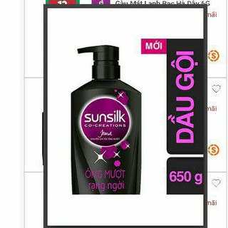 dầu gội sunsilk bồ kết đen 650g