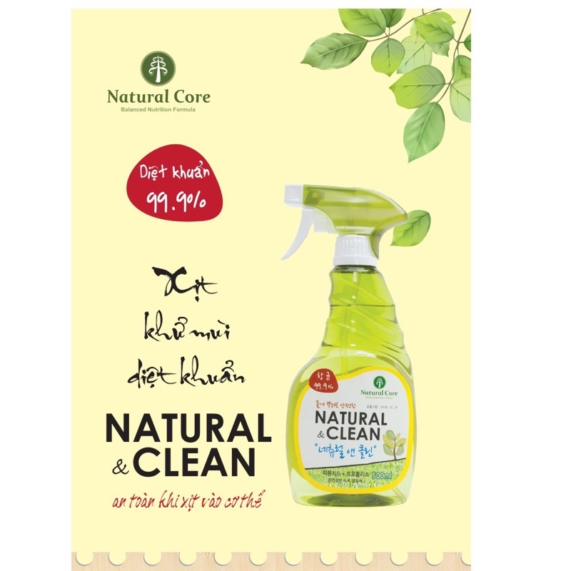 Xịt khử mùi diệt khuẩn chó mèo Nature Clean