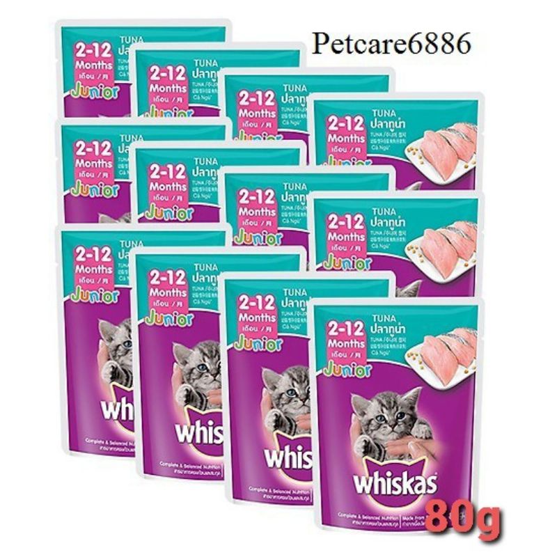 Pate Mèo Whiskas Junior Tuna 80g