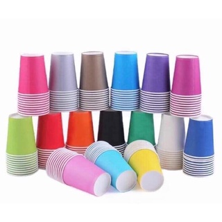 Sét 10 cốc giấy đa màu