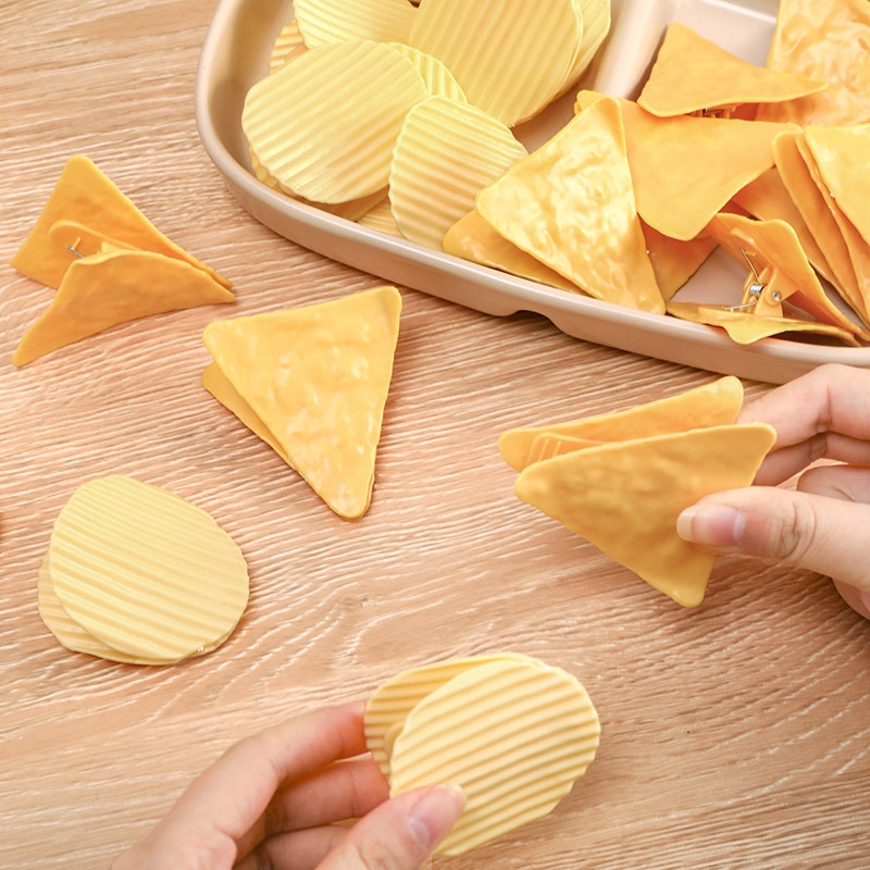 Kẹp Đóng Gói Snack Khoai Tây Sáng Tạo Dành Cho Văn Phòng/Học Sinh