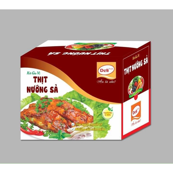 Gia vị nêm sẵn thịt nướng sả Deli 80g