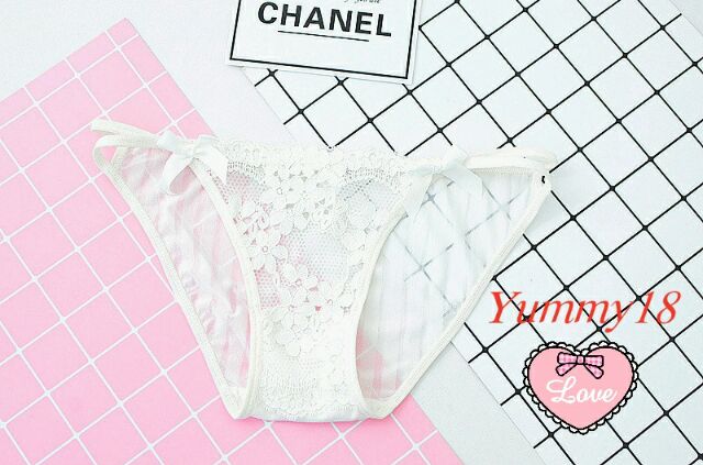 Quần chip ren sọc, dây hông đôi sexy
