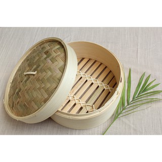 Xửng hấp tre/ lồng hấp tre D15cm/20cm- Hấp há cảo/dimsum