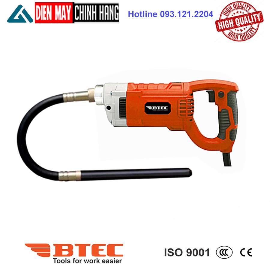 Máy Đầm Dùi | Btec 6205A Công Suất 1200W, Chiều Dài Đầm 2 Mét, Bảo Tín OffiCial Store