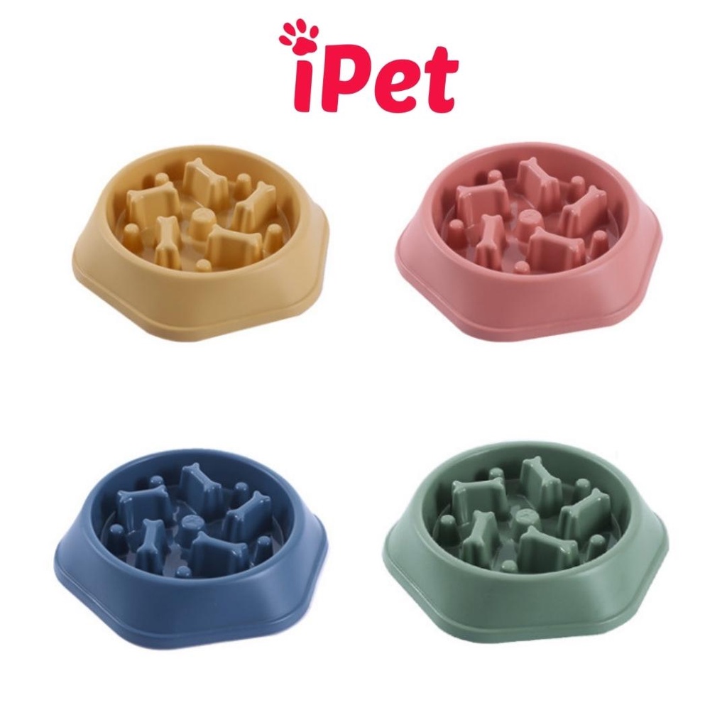 Bát cho chó mèo ăn chậm chống sặc, giảm nghẹn ói cho thú cưng - iPet Shop