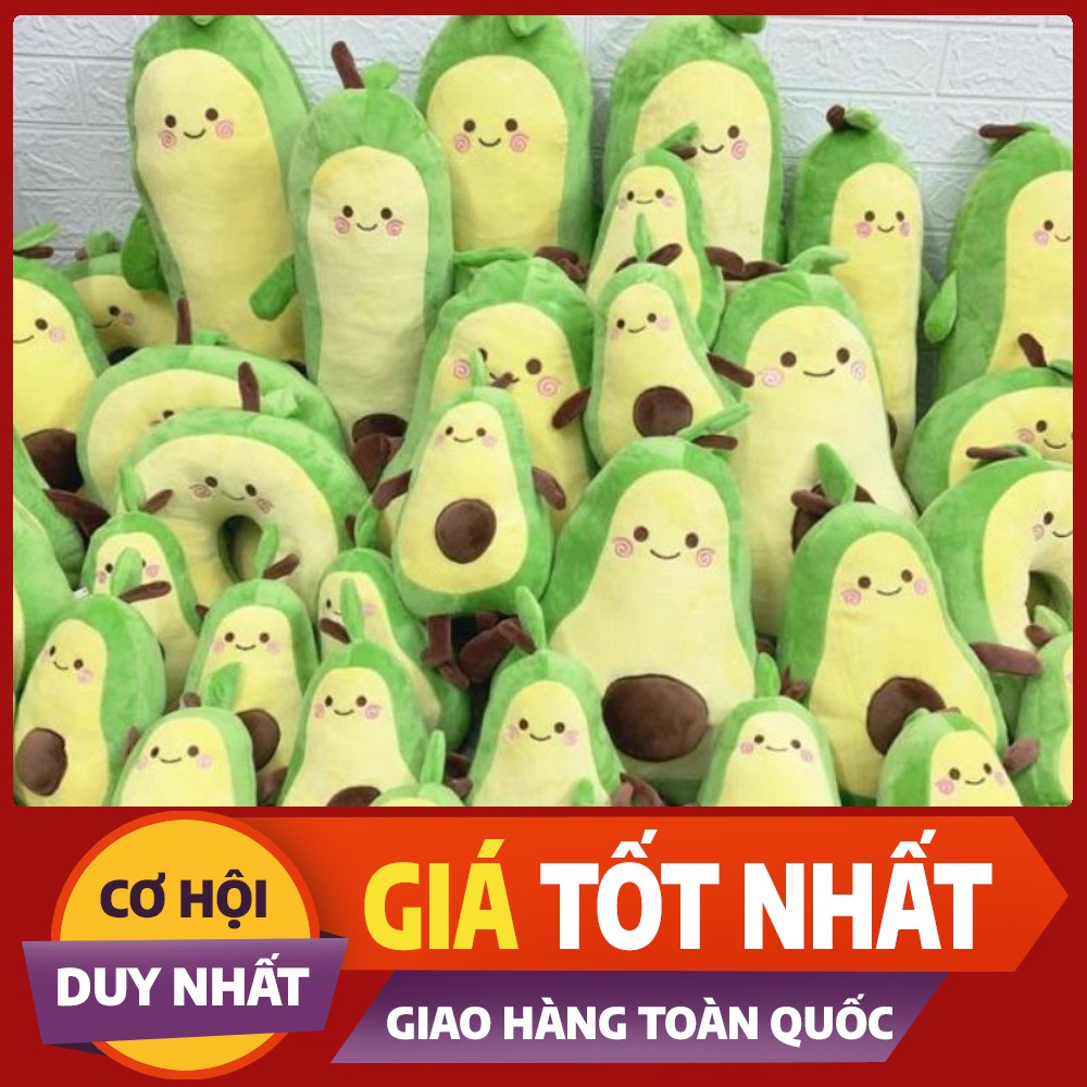 Gấu bông gối ôm quả bơ đáng yêu ngộ nghĩnh