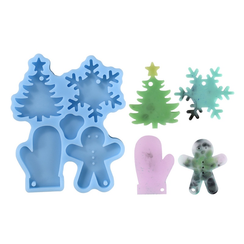 Khuôn Đúc 4 Hình Dạng 1 Dùng Làm Móc Khóa Diy