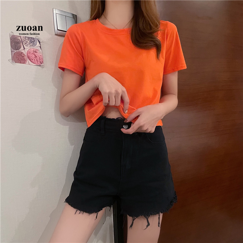 Áo thun SUXI tay ngắn nhiều màu thời trang cho nữ