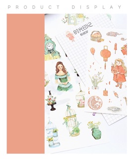 Hình dán sticker retro 1 tấm