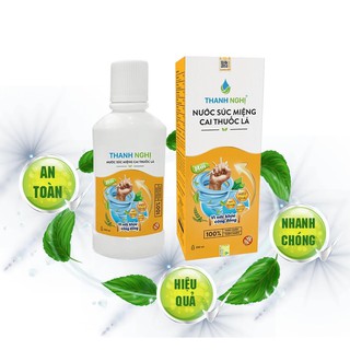 Nước súc miệng cai thuốc lá Thanh Nghị 250ml, Cai thuốc hoàn toàn sau 7 ngày sử dụng
