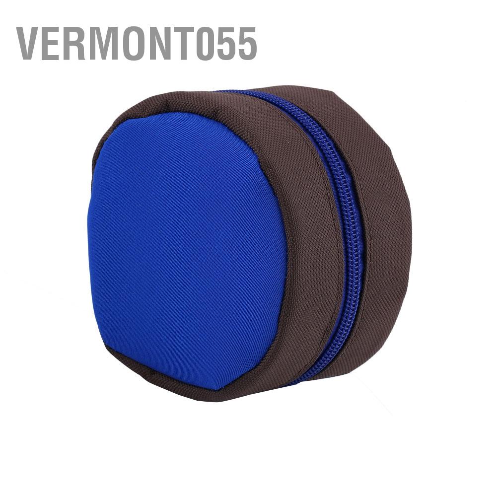 Hàng Hot An toàn Fly Fishing Reel Case Protector Soft Pocket Cover Bag Túi đựng túi Hàng giao ngayVermont055