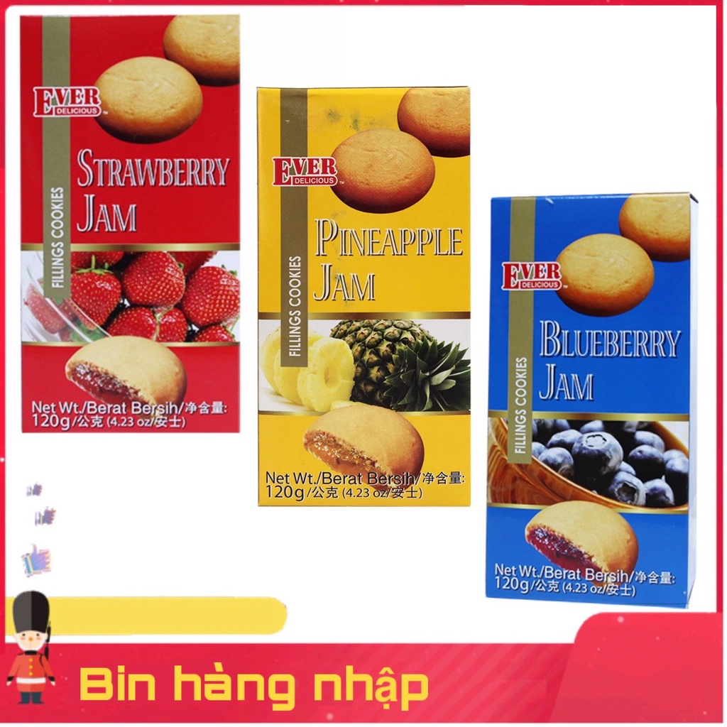 Bánh quy nhân mứt ever delicious malaysia fllings cookies